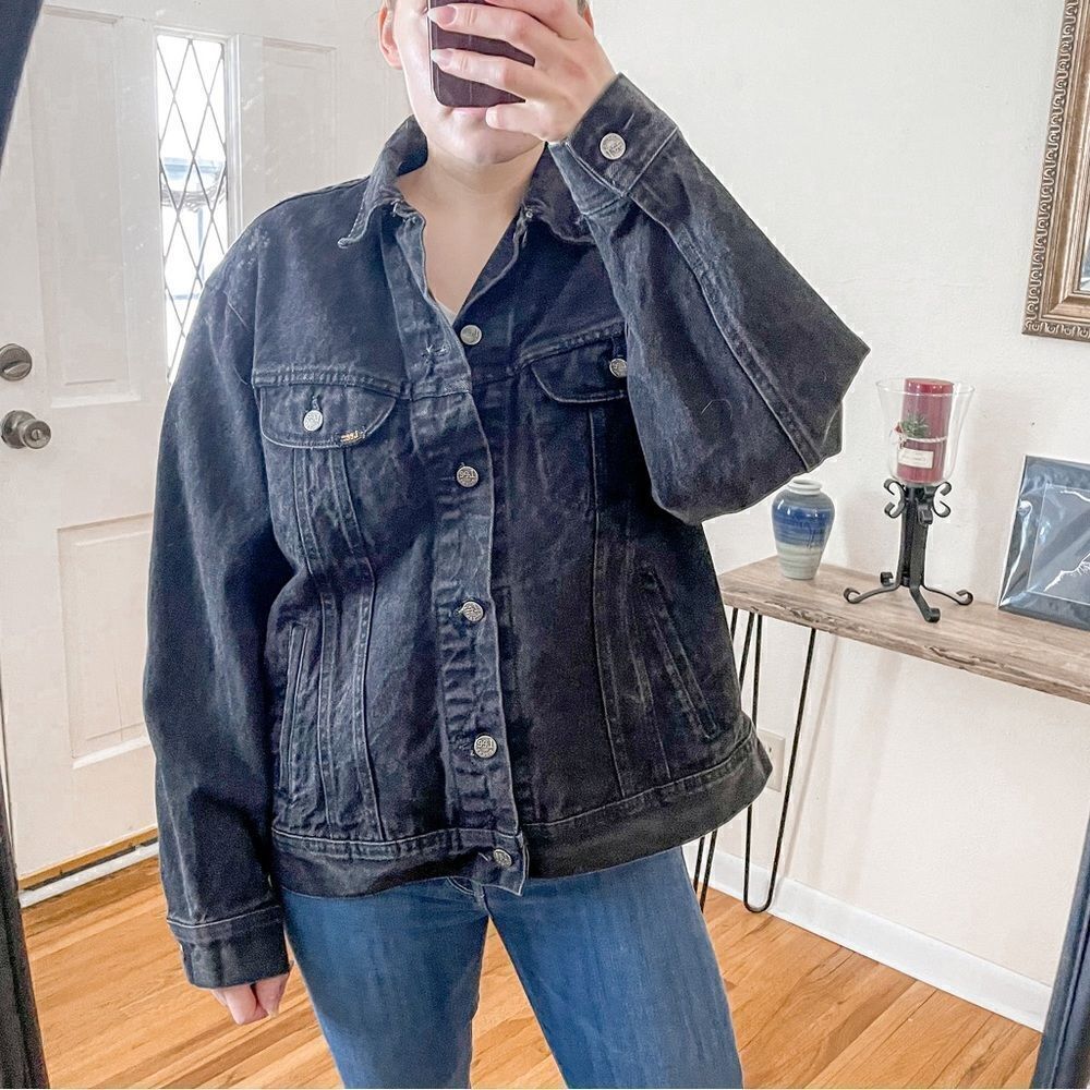Lee Vintage Hard Rock Cafe Honolulu Denim Jacket Black L - Picture 3 of 9